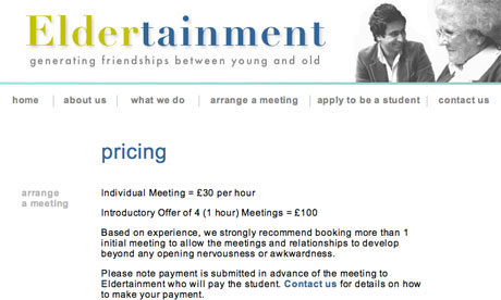 Eldertainment website