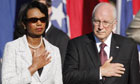 George Bush, Condoleezza Rice 
