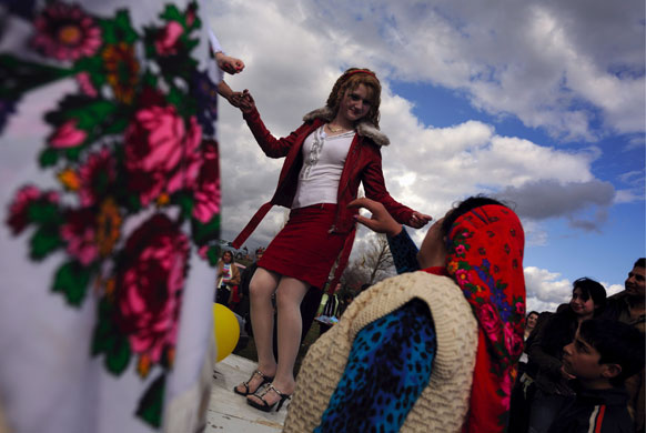 24 hours in pictures: Traditional gypsy bride market  in Mogila, Bulgaria