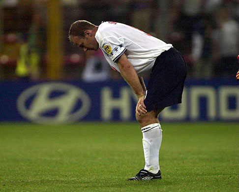 Alan Shearer: Alan Shearer's international career ends in disappointment