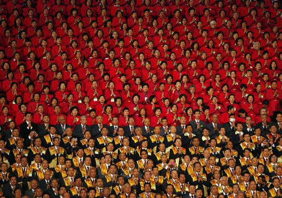 1 April 2009: Taipei, Taiwan: The closing ceremony of the World Buddhist Forum