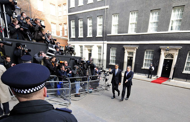 The Media at G20: Gordon Brown and Barack Obama leave No 10 