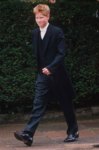 Prince William and Harry: Prince Harry's first day at Eton College