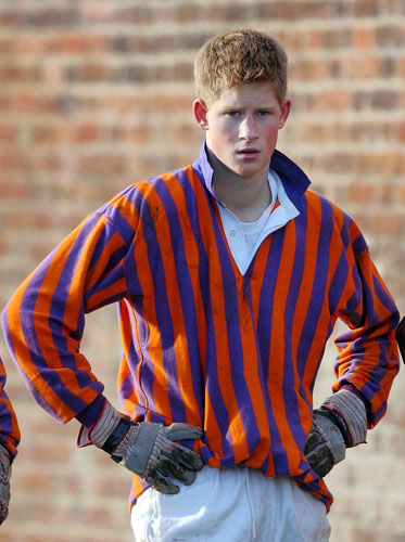 Prince William and Harry: Prince Harry playing Eton wall game