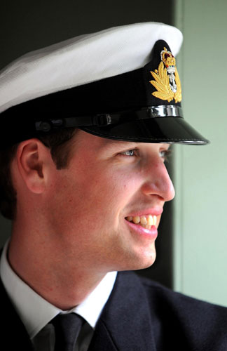 Prince William and Harry: Prince William in his Royal Navy uniform