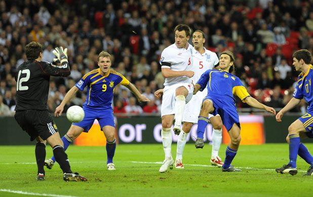 England v Ukraine: John Terry gets the winner