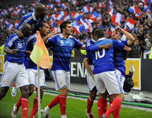 World Cup 2010 Qualifiers: Ribery celebrates