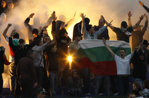 World Cup 2010 Qualifiers: Bulgaria's fans cheer their team
