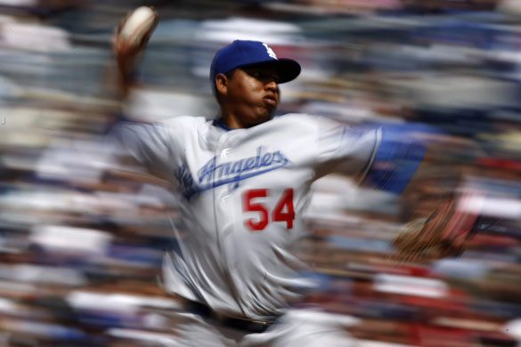 24sport: Los Angeles Dodgers relief pitcher Ronald Belisariois 