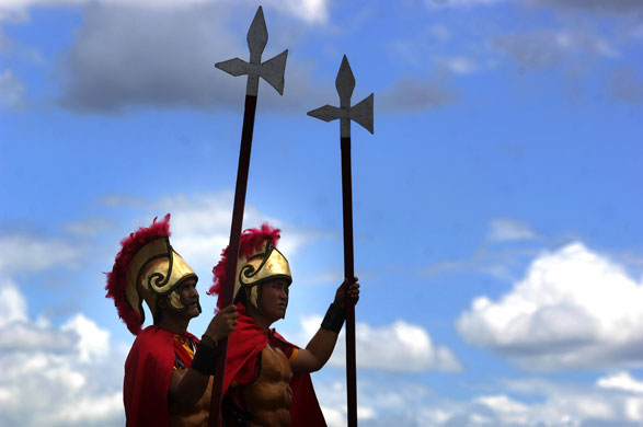 Philippines Crucifiction: Jesus crucifixion re-enactment in Pampanga province of northern Philippines