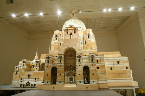 Unfinished art projects: A scale model of Sir Edwin Lutyens' proposed Roman Catholic cathedral.