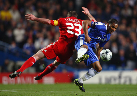 Chelsea v Liverpool: Malouda and Carragher