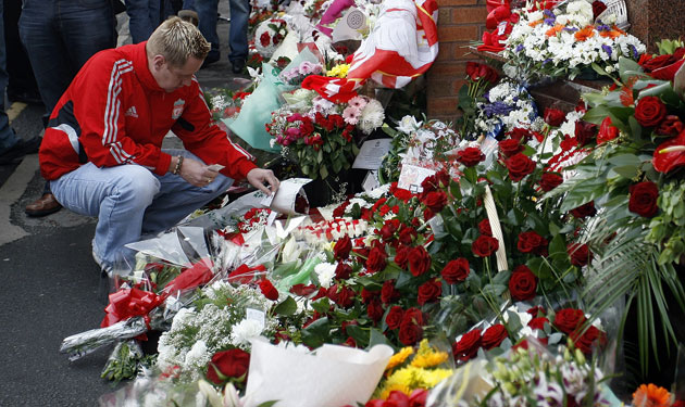 Hillsborough anniversary: Liverpool fans gather to pay respects and leave tributes to the victims