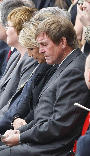 Hillsborough memorial: Former Liverpool manager Kenny Dalgleish during the memorial service