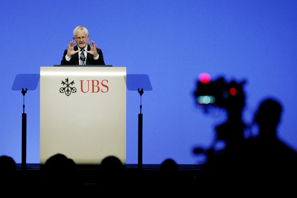 Week in business: Chairman of the board of the Swiss bank UBS Kaspar Viliger at the AGM.