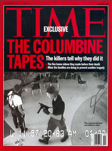 Columbine shootings: Cover of TIME magazine dated 12-20-1999