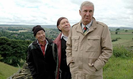 Burt Kwouk (Entwistle), Brian Murphy (Alvin) and Russ Abbot (Hobbo) - the current cast