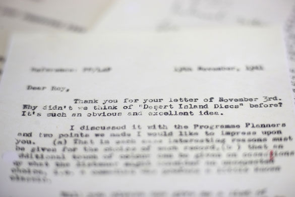 BBC Archives: A letter about a new show 