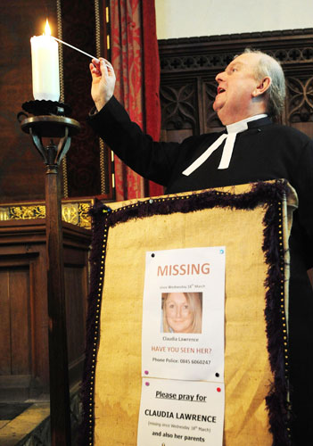 Claudia Lawrence : prayers said in York for missing woman Claudia Lawrence 
