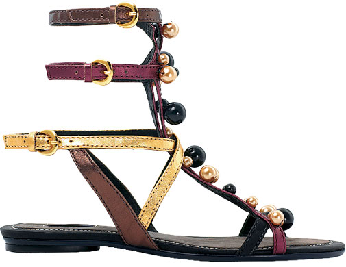 Wishlist: beaded shoes: Kurt Geiger gladiator sandals