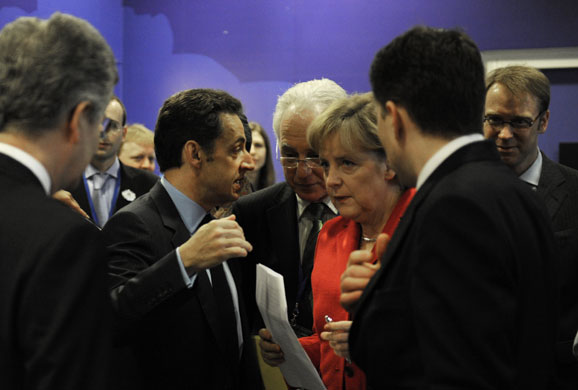 G20 summit : Nicolas Sarkozy and Angela Merkel at G20 summit