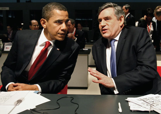 G20 summit : Obama and Brown at G20