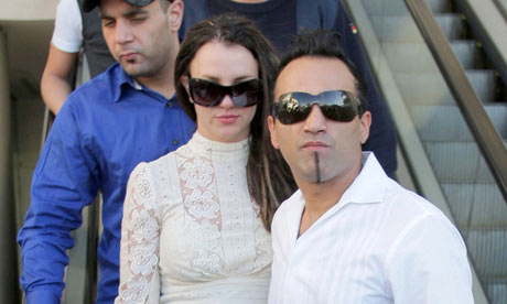 Britney Spears going to lunch at the Gaucho Grill