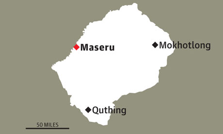 Map of Lesotho