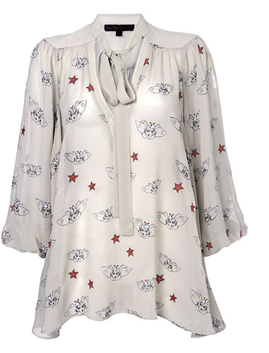 Viva Biba: Barbara Hulanicki Biba for Topshop Star embroidery blouse