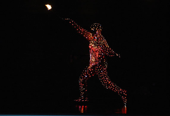 24 hours in pictures: A Dancer performs in Rio de Janeiro, Brazil