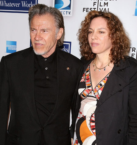 Whatever Works premiere: Harvey Keitel and wife Daphna at the Whatever Works premiere