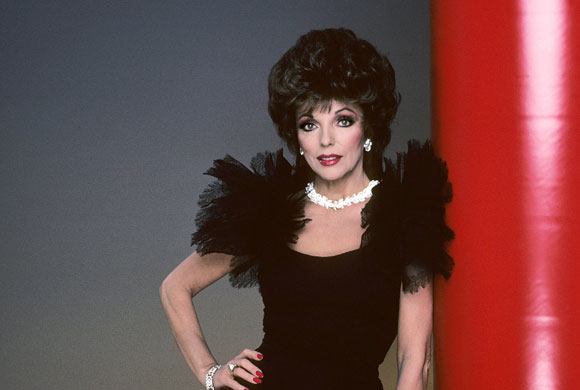 Joan Collins style icon: Joan Collins in the tv series Dynasty, 1981-1989