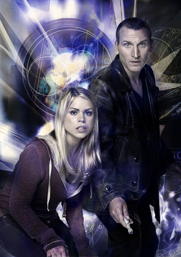 michael grade: Christopher Eccleston as Doctor Who with Billie Piper 