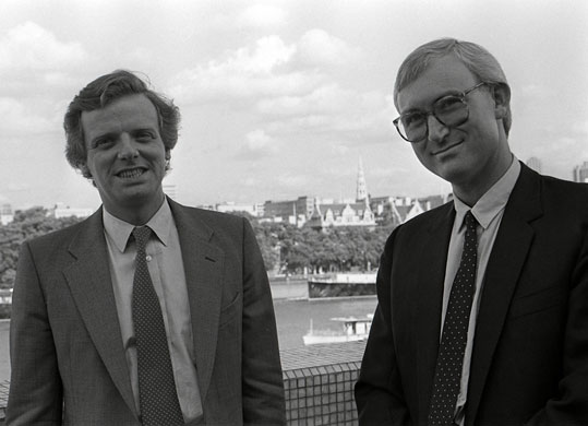 michael grade: Michael Grade and John Birt  at ITV