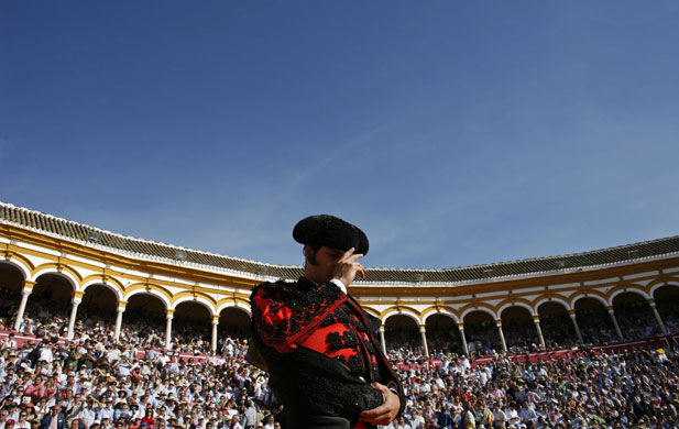 24 hours in pictures: Spanish bullfighter Morante de la Puebla in Seville