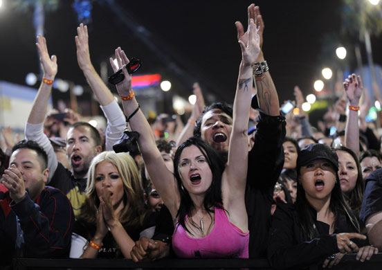 24 hours in pictures: Depeche Mode fans at a concert for the TV  show 