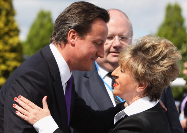 David Cameron meets an admirer