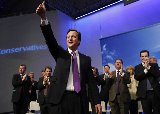 Conservative leader David Cameron