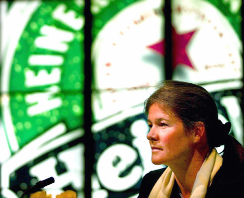 Sunday Times rich list: Charlene de Carvalho addresses the annual shareholders meeting of Heineken.