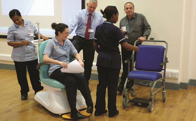 Hospital wards: Design Council : New (left) and old (right) Porter's Chair