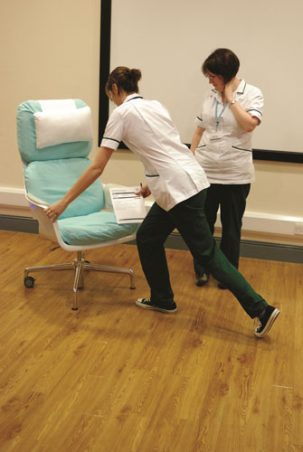 Hospital wards: Design Council : Newly design Patient chair 