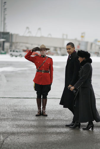 obama 100 days : CAN:  President Barack Obama First Foreign Visit