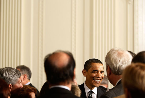 obama 100 days : obama hosts white house forum on health reform