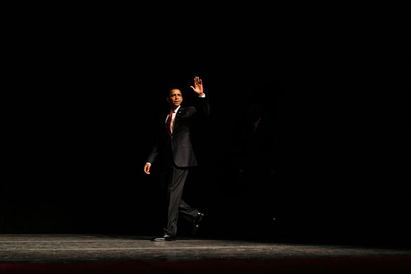 obama 100 days : President Obama  At Installation Ceremony For Attorney General Eric Holder