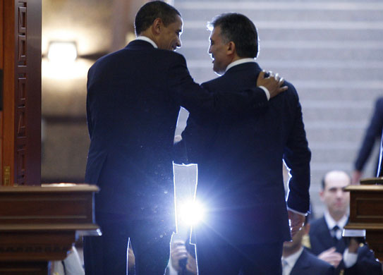 obama 100 days : President Obama and Turkey's President Abdullah