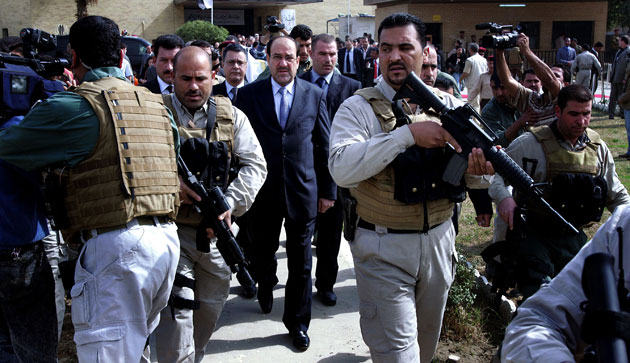 30 April 2009: Baghdad, Iraq: Nuri al-Maliki at the reopening of the National Museum