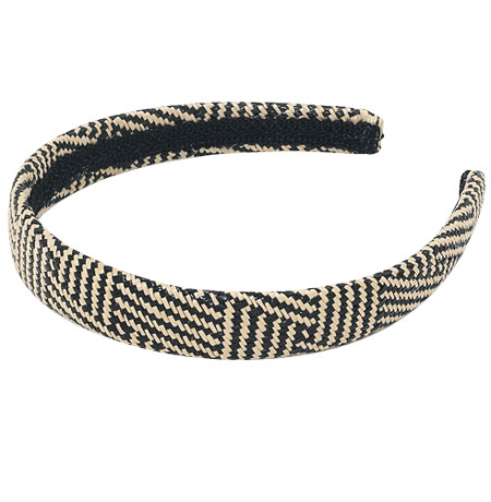 Six of the best hairbands: Cream and black stripes