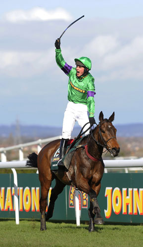 Grand National: Liam Treadwell celebrates