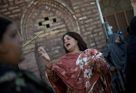 Pakistan suicide attack: A woman the explosion in a mosque