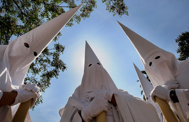 Eyewitness: Hooded penitents from the La Paz religious brotherhood